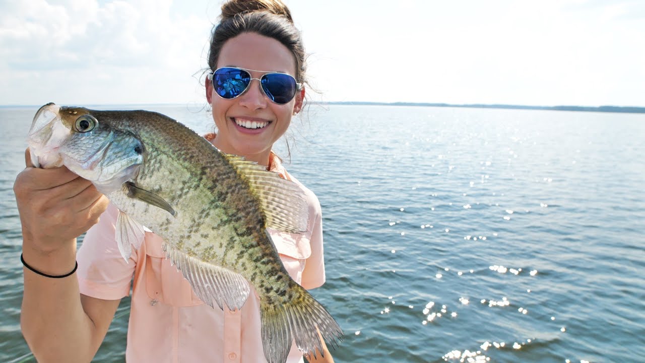 woman with fish